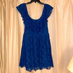NWOT Tobi Navy Blue Women’s Lace Dress Large